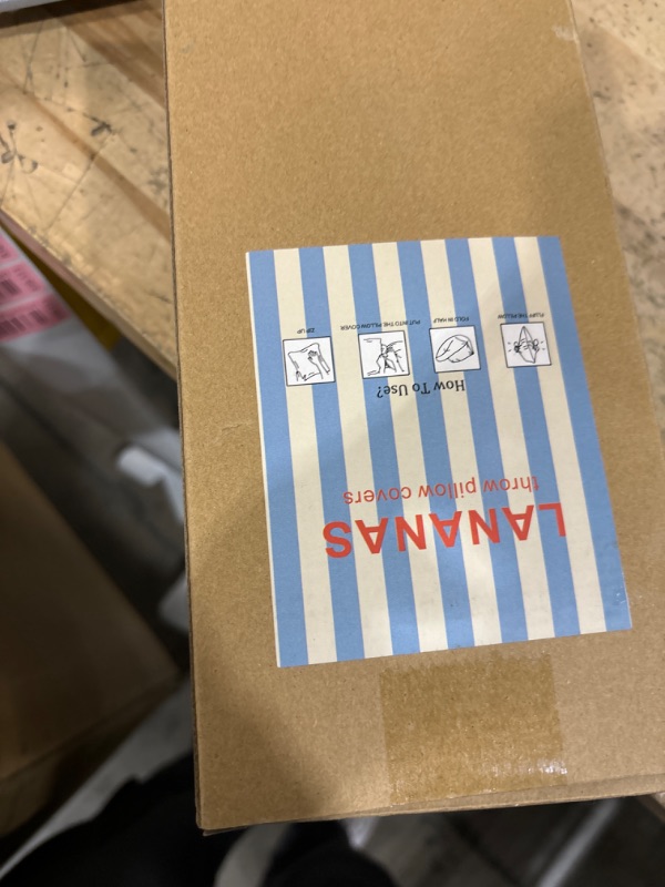 Photo 1 of LANANAS Neutral Decorative Throw Pillow Covers 18x18 Inch for Living Room Couch Bed Sofa Farmhouse Boho Home Decor Set of 4 Soft Corduroy Accent Luxury Cushion Cases (18x18, Neutral)