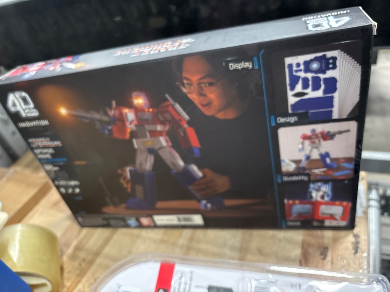 Photo 1 of 4D Build, Transformers Optimus Prime 3D Model Kit with LED Lights, Transformers Collectibles & Desk Décor, Adult Building Toys, 3D Puzzles for Adults & Teens, 321 Pieces, for Ages 12 & Up