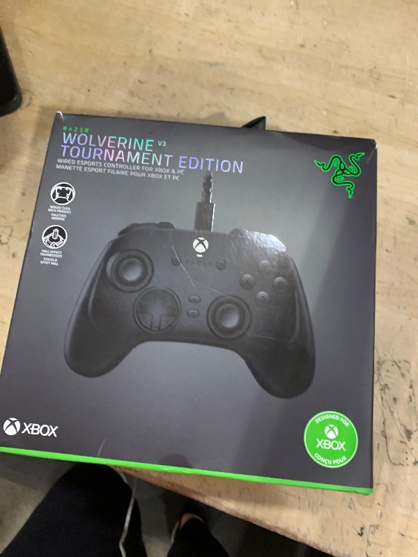 Photo 1 of Razer Wolverine V3 Tournament Edition Wired Gaming Controller: Licensed for Xbox Series X|S, Xbox One, Windows PC - 6 Remappable Buttons - Fast Triggers - USB-C Cable - Wired Tournament Mode - Black