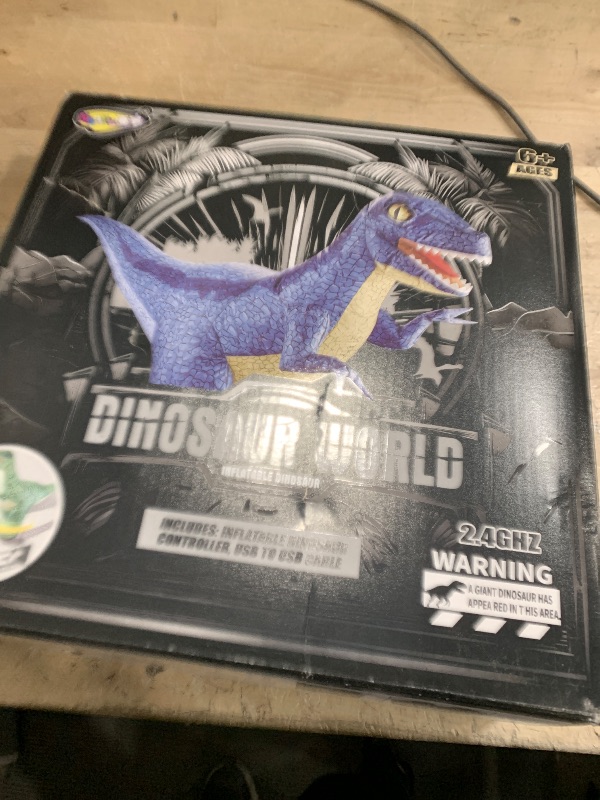 Photo 1 of Jovow 2.4GHZ Remote Control Inflatable Dinosaur Toy for Kids,Electric Toy Dinosaur with 360°Rotation,Forward & Backward,Rechargeable Walking Dinosaur Toy for Boys Kids Age 6-8 8-12 Birthday Gifts