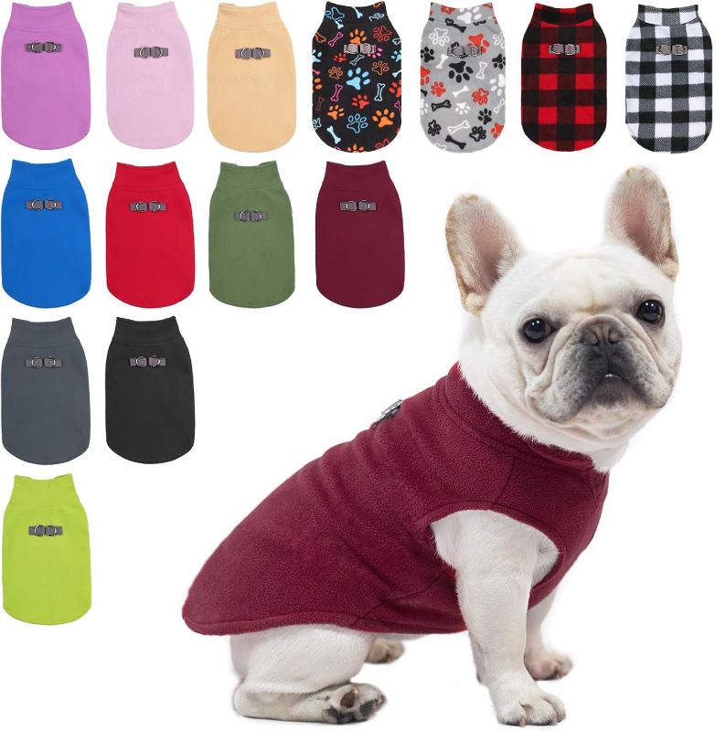 Photo 1 of BEAUTYZOO Dog Fleece Vest Sweater Winter Jacket for Small and Medium Dogs with D-Ring Leash Cold Weather Coat Hoodie for XS S M Dogs Boy or Girls S: 2XL
