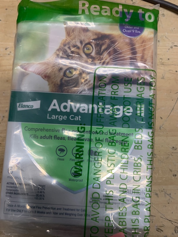 Photo 1 of Advantage II Large Cat Vet-Recommended Flea Treatment & Prevention | Cats Over 9 lbs. | 6-Month Supply