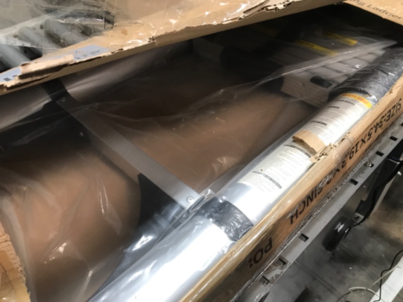 Photo 1 of Soctone Telescoping Ladder, 12.5 FT Aluminum Button Retraction Extension Ladder with 2 Triangle Stabilizers, Multi-Purpose Ladder with Slow Down Design, 330lbs Max Capacity for House Daily Life