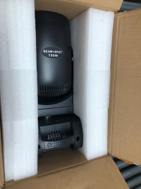 Photo 1 of 150W LED Moving Head Light DJ Lights Stage Lighting with Beam GOBO 18 Face Roto Prism Super Bright DMX Sound Activated Stage Light for Wedding Church Party KTV