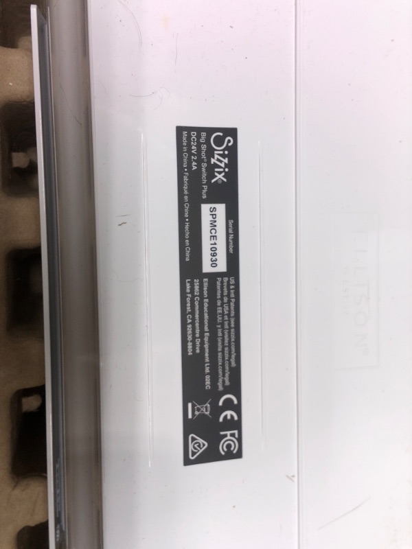 Photo 1 of Sizzix Big Shot Switch Plus Starter Kit (White), Electric Die Cutting & Embossing Machine For Arts & Crafts, Card Making, Scrapbooking & Papercraft (9-inch Opening)