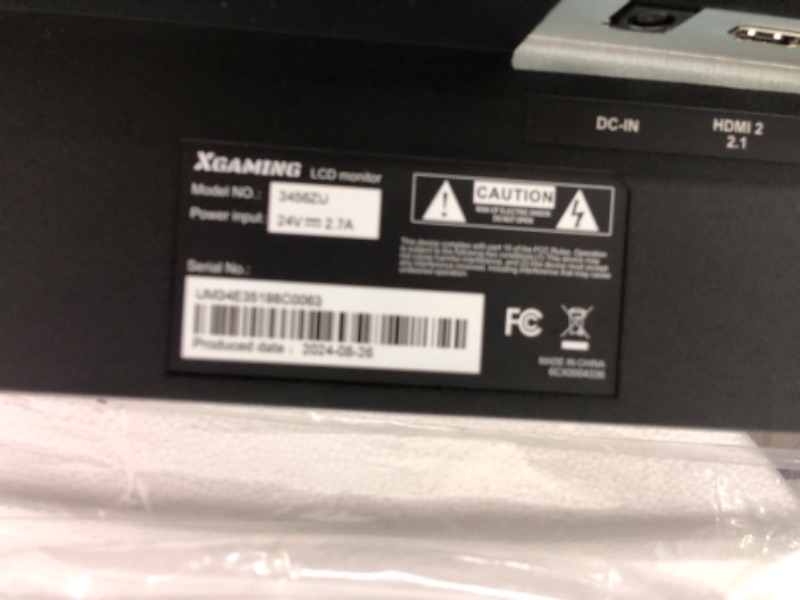 Photo 1 of 34-Inch Curved UWQHD 3440 x 1440 Gaming Monitor with 165Hz, 1ms, FreeSync, 100% sRGB, DCI-P3 95%, 1500R Curved PC Screen Ultrawide 21:9, HDMI(2.1)x 2 & DisplayPort x 2, Build-in Speakers, VESA,Tilt