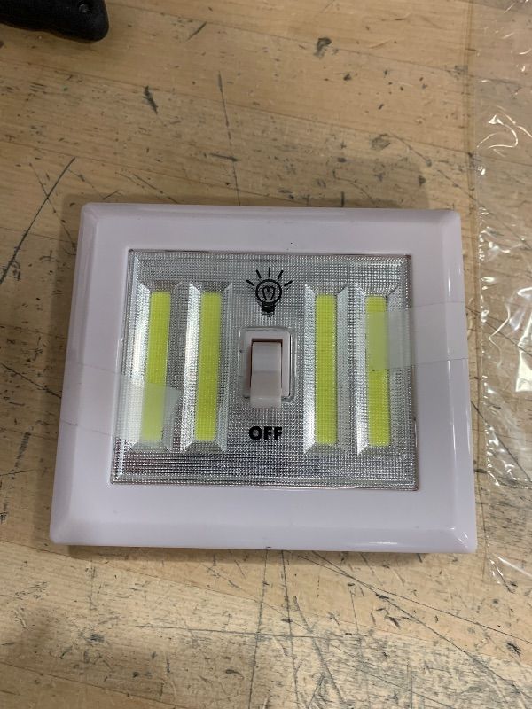 Photo 1 of **SEE NOTES ***AlltroLite LED Closet Light Switch | 400 Lumen Wireless Battery Powered COB Night Light | Stick On Magnetic Battery Lights for Under Cabinet, Shelf, Shed, Kitchen, Garage, Attic, RV, DIY ( PACK OF 5)