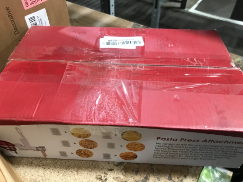 Photo 1 of 6-in-1 Pasta Maker Attachment for KitchenAid Stand Mixers with 6 Different Shapes Pasta Outlet and Cleaning Brush, Durable Electric Pasta Press Attachments for Kitchen Aid Accessories, Dishwasher Safe