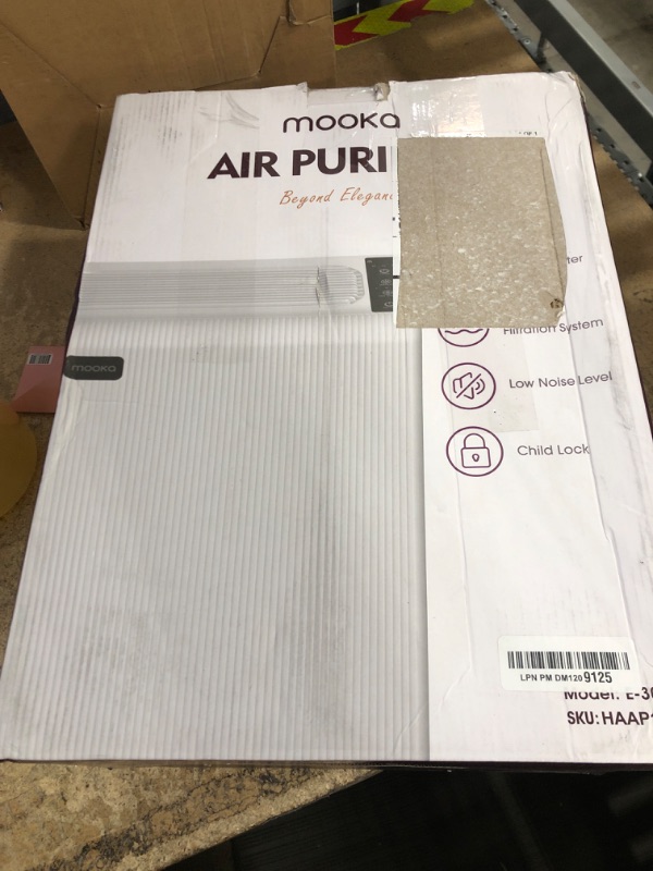 Photo 1 of Air Purifiers for Home Large Room up to 1740ft², H13 HEPA Air Filter for Pets Hair Dander Smoke Pollen Dust, Non-Ozone, Portable Air Purifiers for Bedroom Office Living Room, E-300L, White
