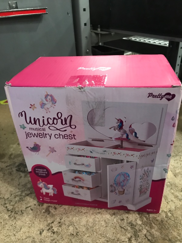 Photo 1 of *USED*Unicorn Musical Jewelry Box for Kids - Unicorn Gifts for Girls, Ages 3-8, Best Princess Room Unicorn Toys Gift for Age 3, 4, 5, 6, 7, 8 Year Old Little Girl - Birthday Present Toy Ideas Music Box