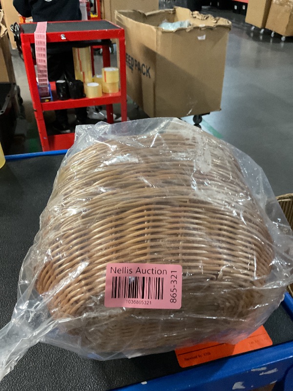 Photo 1 of (BAGGED) 12 Pack Bulk Plastic Oval Basket Small Fruit Bread Basket Food Storage Basket Bin for Gifts Empty Home Kitchen Restaurant Food Serving Storage Display Decor