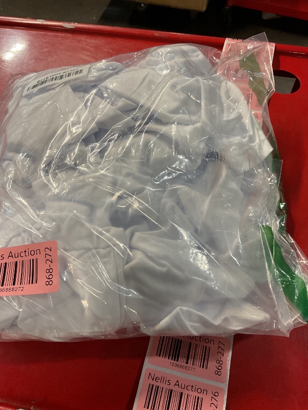 Photo 1 of OKBA 5 pcs Sublimation Blank T-Shirts Round Collar Short Sleeves Adult White Polyester t Shirts (X-Large)