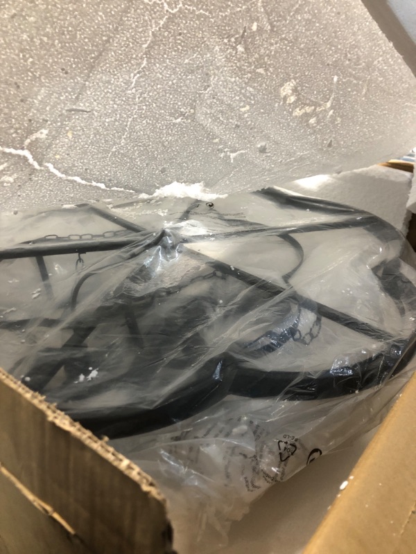 Photo 1 of ** SEE NOTES  MISSING PARTS ** Wellmet  Gray Crystal Chandelier, Black Crystal Chandelier 30", 5 Tier Large Modern Farmhouse Light Fixture Hanging Ceiling Light for Dining Room, Staircase, Foyer, Entryway, Hallway