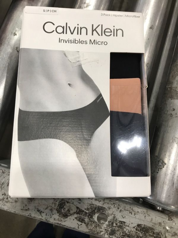 Photo 1 of Calvin Klein Women's Invisibles Seamless Hipster Panties, 3 Pack, Speakeasy/Light Caramel/Black, Small