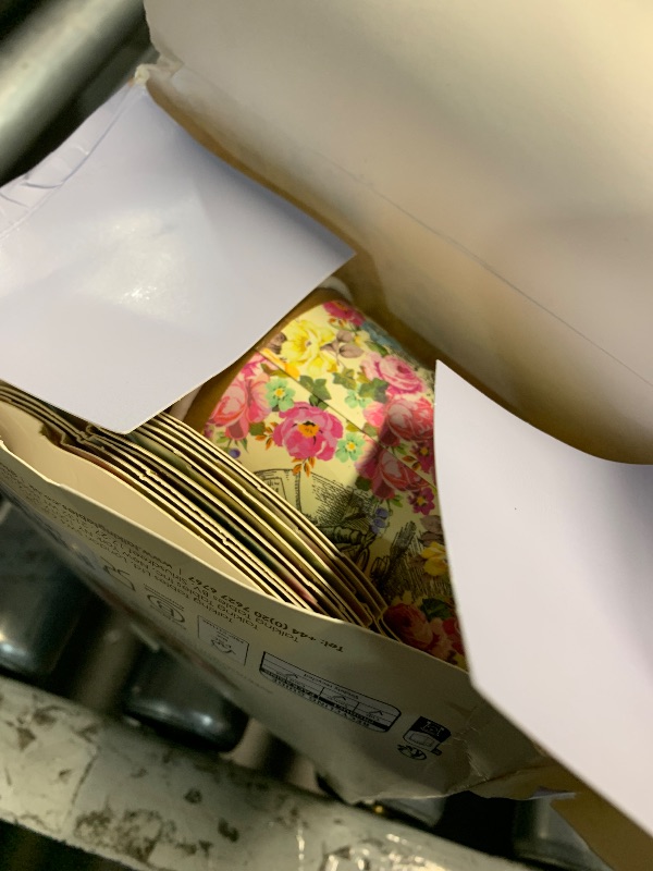 Photo 1 of Talking Tables Truly Alice Alice in Wonderland Mad Hatter Party Cup Set with Handle and Saucers in 3 Designs for a Tea Party or Birthday