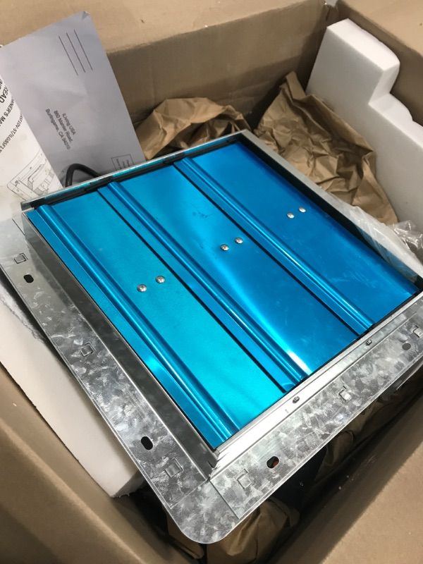 Photo 1 of ** PARTS ONLY ** iLIVING 12 in. Shutter Exhaust Fan with Thermospeed Controller, 65-Watt, 960 CFM ILG8SF12V-ST