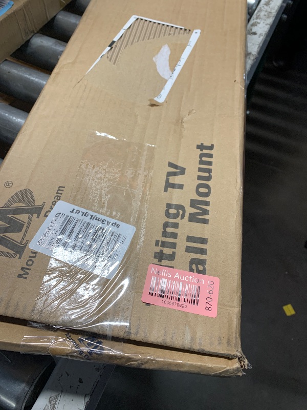 Photo 1 of ** PARTS ONLY ** Mounting Dream UL Listed Tilt TV Wall Mount for 42-84 inch TVs, Universal Tilt TV mount bracket up to VESA 800x400mm and 132 LBS, One-Piece Wall Plate Easy for Centering on 16", 18", 24", 32" Studs
