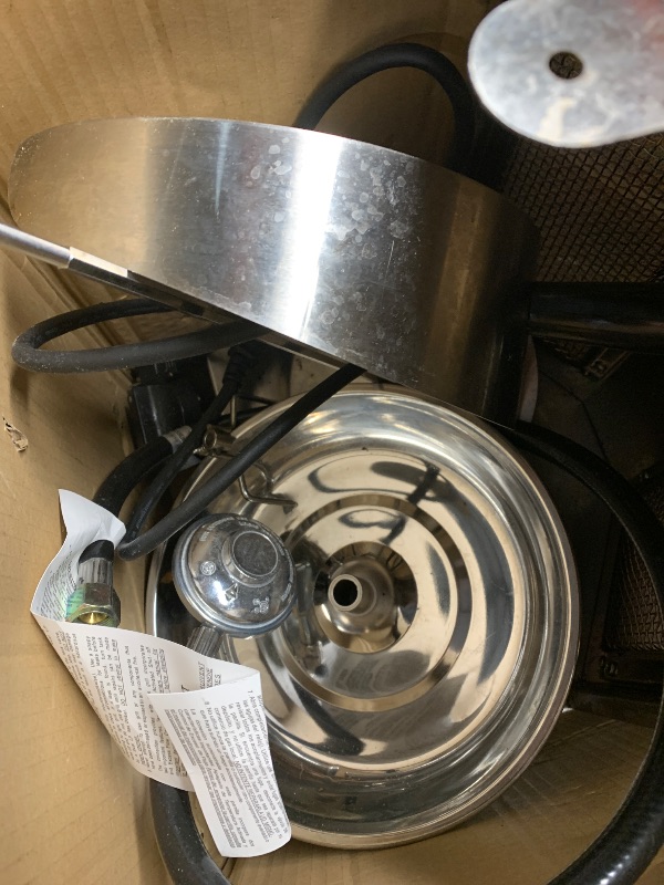 Photo 1 of (PARTS) (DAMAGED) WantJoin Shawarma Grill Machine, Gas Vertical Rotisserie with 2 Burners for Home, Countertop Rotating Doner Kebab Oven Broiler Gyro Maker with Shovel, 11.6 * 11.8 * 19 inches, 110V