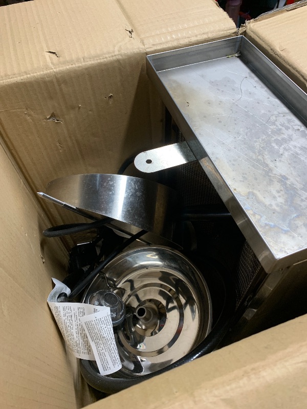 Photo 1 of (PARTS) (DAMAGED) WantJoin Shawarma Grill Machine, Gas Vertical Rotisserie with 2 Burners for Home, Countertop Rotating Doner Kebab Oven Broiler Gyro Maker with Shovel, 11.6 * 11.8 * 19 inches, 110V