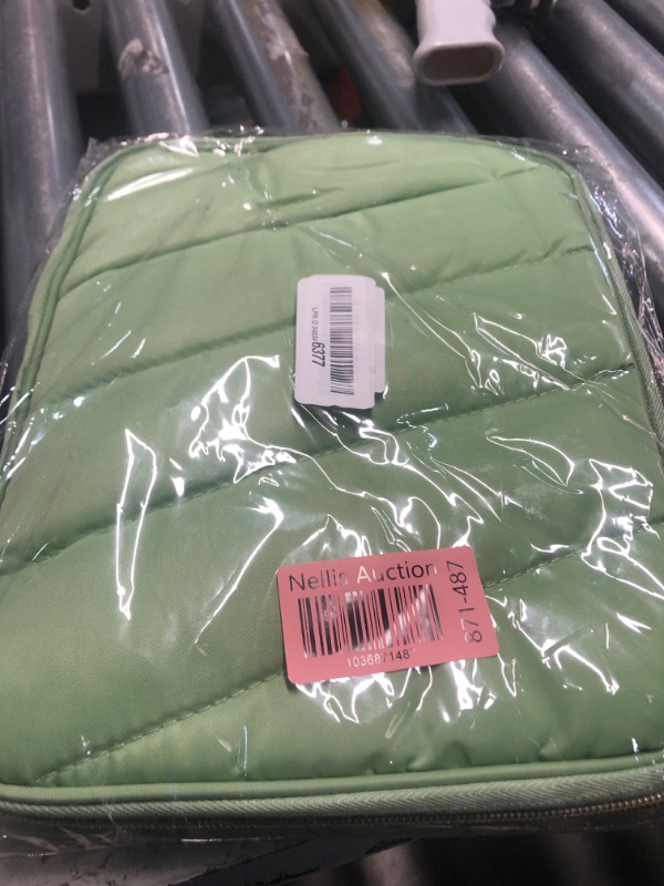 Photo 1 of 9-11 Inch Puffy Tablet Sleeve Case, Padded Pouch Bag for iPad Pro 11-in (M4), iPad 10.9 (10th Gen), iPad Air 11-in (M2), Galaxy Tab S9/S8 (Matcha Green-11)