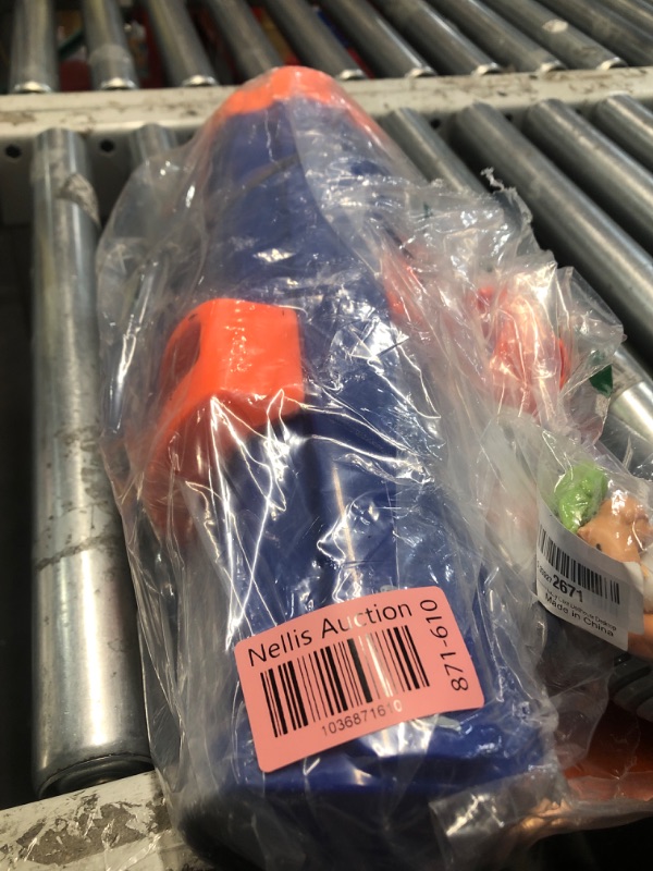 Photo 1 of Nerf Dog Tennis Ball Blaster Dog Toy Blue/Orange, 16 Inch Compact Blaster with 1 Ball