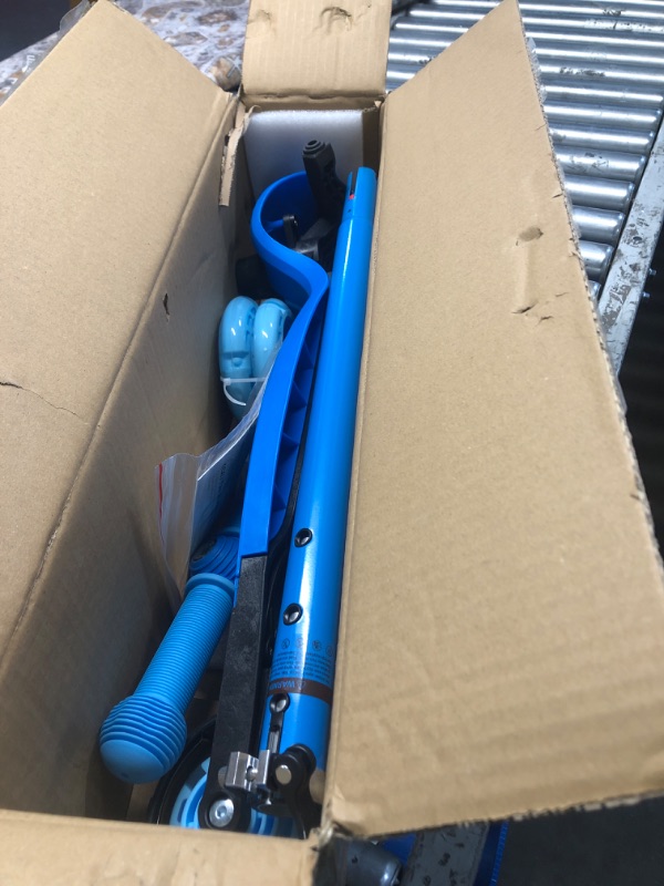 Photo 1 of (PARTS) (NOT A COMPLETE SET) Gotrax KS1 Kids Kick Scooter, LED Lighted Wheels and 3 Adjustable Height Handlebars, Lean-to-Steer & Widen Anti-Slip Deck, 3 Wheel Scooter for Boys & Girls Ages 2-8 and up to 100 Lbs (Blue)