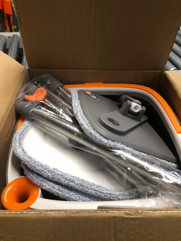 Photo 1 of (PARTS) (UNTESTED) Mop and Bucket Set – Easy-to-use Spin Mop with Separate Dirty Water System, Deep-Cleaning Mops for Floors, Versatile Mops for Walls