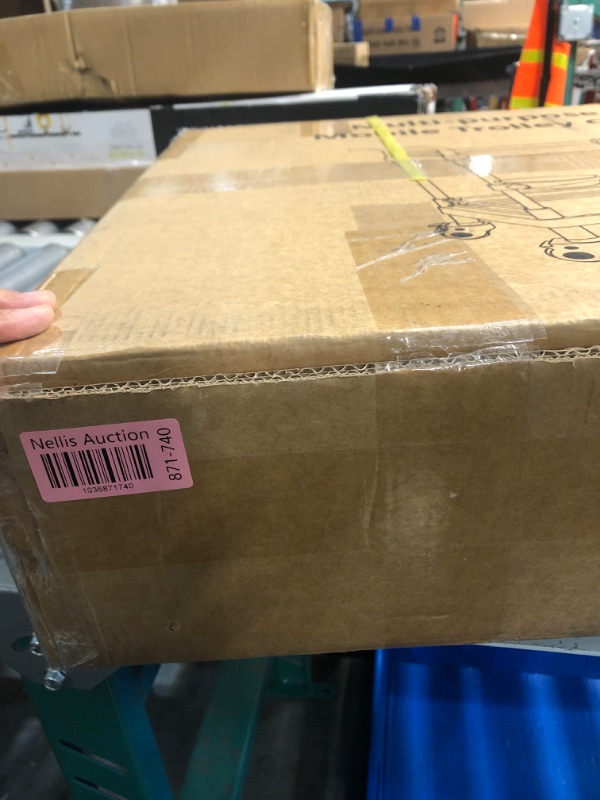 Photo 1 of Mobile Utility Cart with Wheels Professional Medical Trolley Cart 220 Lbs Load Plastic and Stainless Steel Esthetician Storage Cart with Basins and Kegs for Beauty Salon Hospital Clinic Home