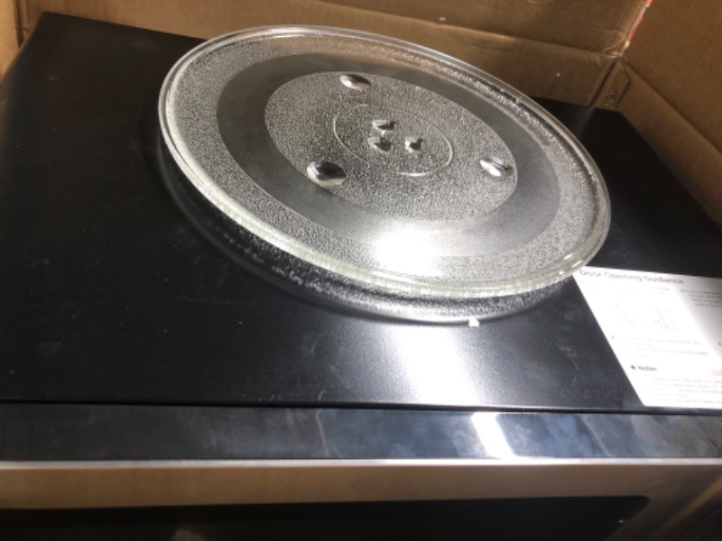 Photo 1 of (used)(see images) BLACK+DECKER EM036AB14 Digital Microwave Oven with Turntable Push-Button Door