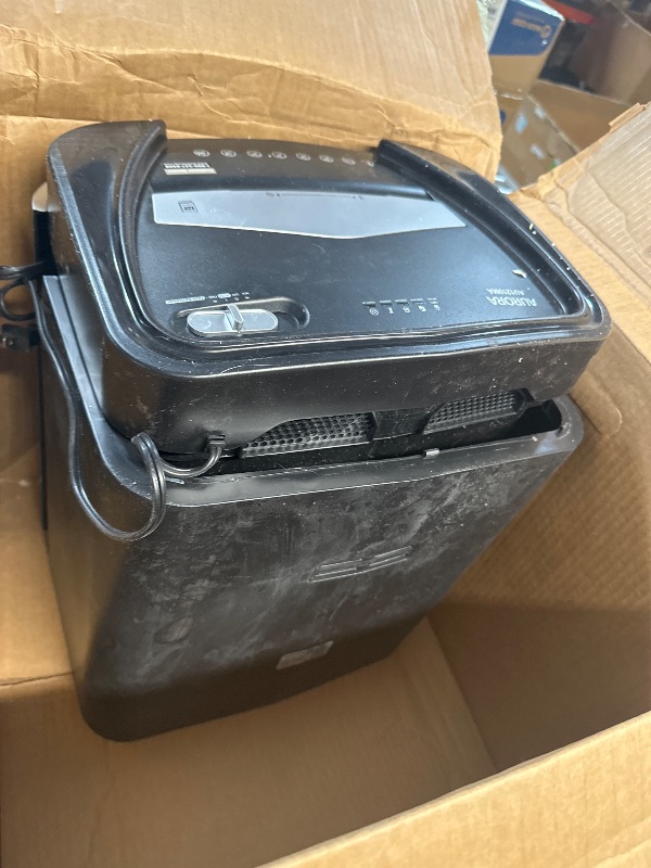 Photo 1 of ***NONREFUNDABLE - MAJOR DAMAGE - SEE COMMENTS***
Aurora AU1210MA Professional Grade High Security 12-Sheet Micro-Cut Paper/CD and Credit Card/ 60 Minutes Continuous Run Time Shredder