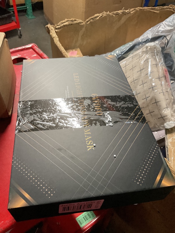 Photo 1 of Blue Red Light Therapy Mask for Face, 7 Colors LED Face Mask Light Therapy, Led Face Mask Light Therapy At Home, Black