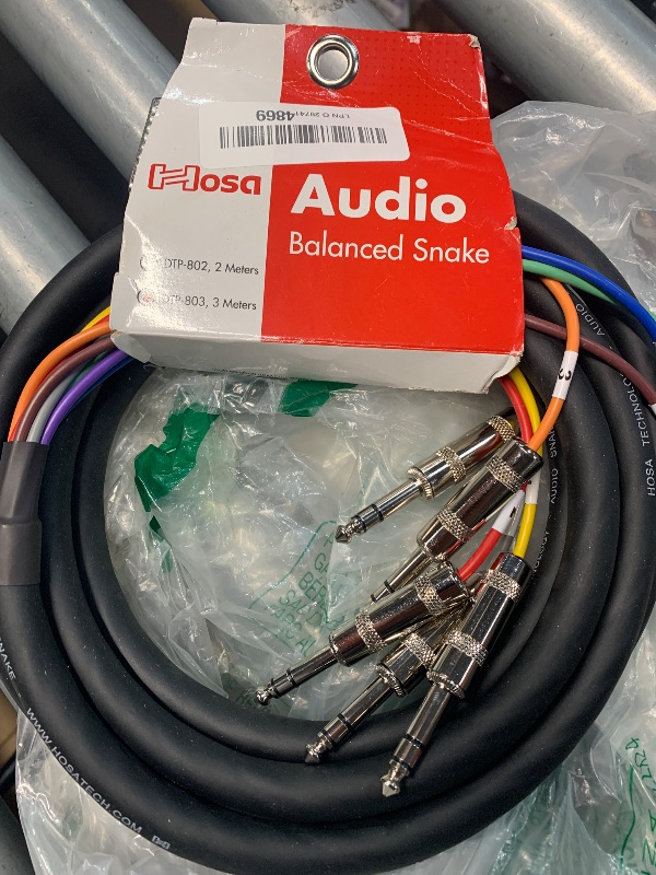 Photo 1 of hosa audio balanced snake 