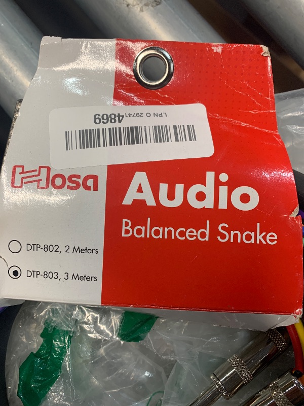 Photo 1 of hosa audio balanced snake 