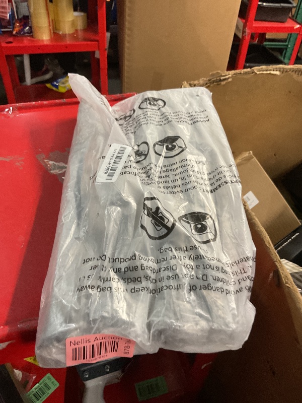 Photo 1 of DIRBUY 4 Pack Table Leg Extenders - 4 Levels Adjustable Folding Table Leg Extenders - 17.3 Inch Black Heavy Duty Steel Folding Table Risers