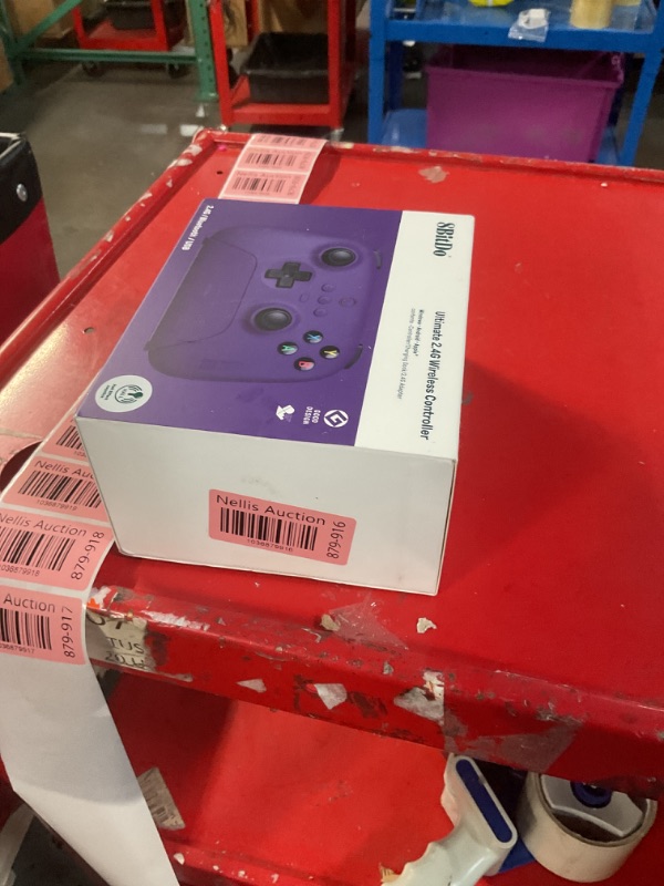 Photo 1 of 8Bitdo Ultimate 2.4G Wireless Controller, Hall Effect Joystick Update, Gaming Controller with Charging Dock for PC, Android, Steam Deck & Apple, Purple