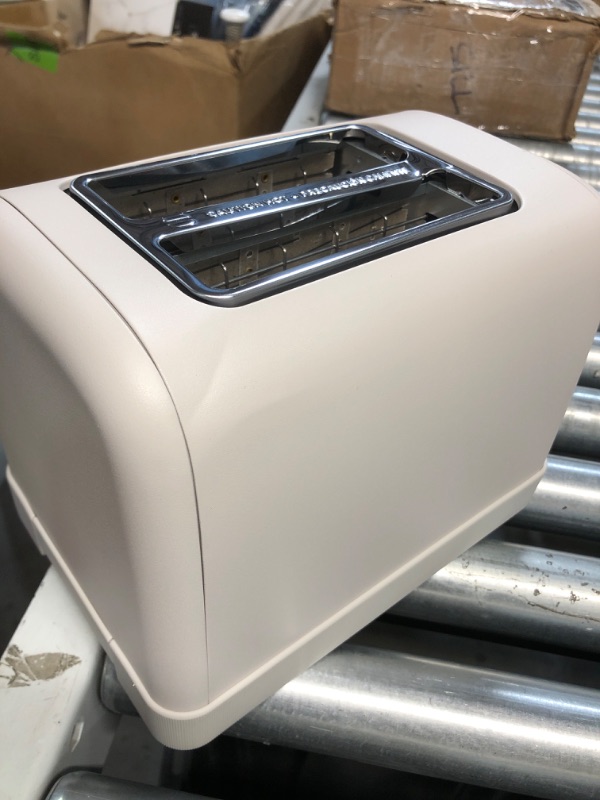 Photo 1 of bella 2 Slice Toaster, 6 Setting Shade Control w Reheat, Cancel, Bagel & Defrost Buttons, Removable Crumb Tray, Anti Jam & Auto Shutoff, Auto Centering Guides & Cord Wrap, 900 Watt, Oatmilk