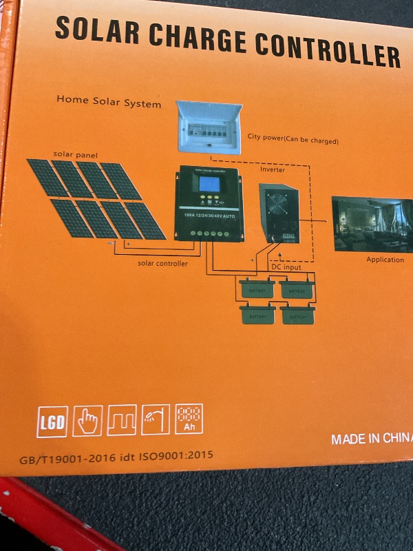 Photo 2 of ***(PARTS ONLY/ NON FUNCTIONAL/ NO RETURNS OR REFUNDS)***
SOGTICPS 100A MPPT Solar Charge Controller 12V 24V 36V 48V LCD Display Battery Intelligent Regulator Max 100V Input Dual USB for Lead-Acid/Lithium…