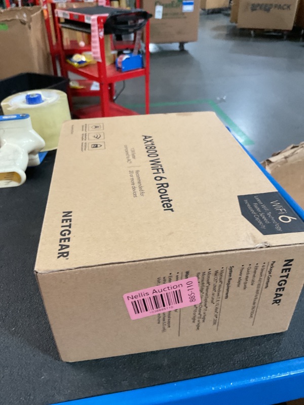 Photo 1 of NETGEAR 4-Stream WiFi 6 Router (R6700AX) – Security Features, AX1800 Wireless Speed (Up to 1.8 Gbps), Covers up to 1,500 sq. ft., 20 devices