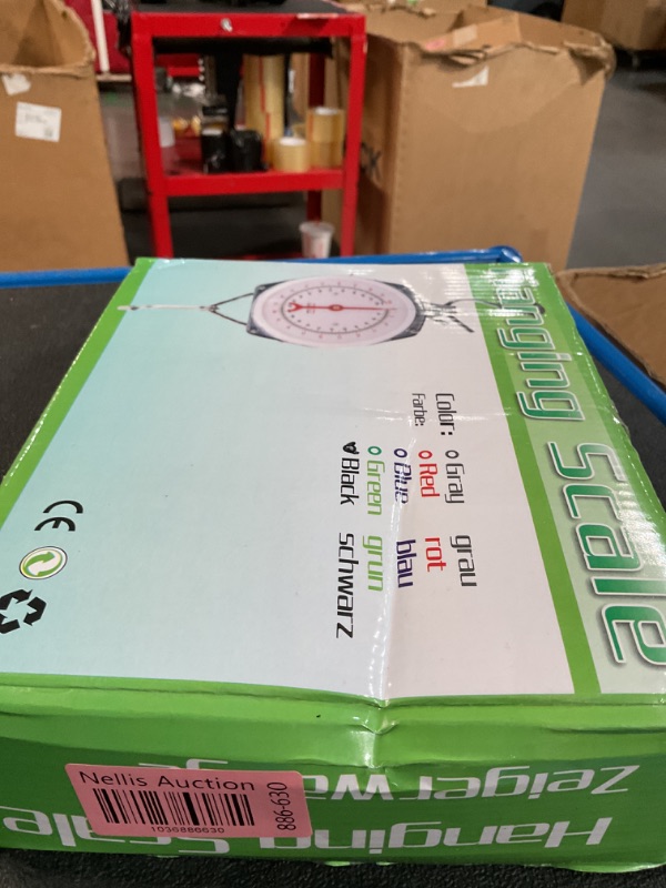 Photo 1 of QWORK Precision Hanging Scale, 440lbs / 200kg Capacity, Dual Unit, Heavy Duty