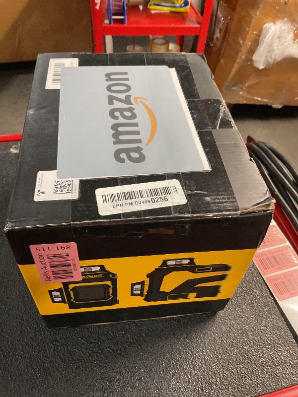 Photo 1 of IKOVWUK Laser Level, 3x360° Cross Line Laser for Construction and Picture Hanging, 12 Green Lasers with Self-leveling, 3D Vertical & Horizontal Line, Level Tool with 5200 mAh Rechargeable Battery