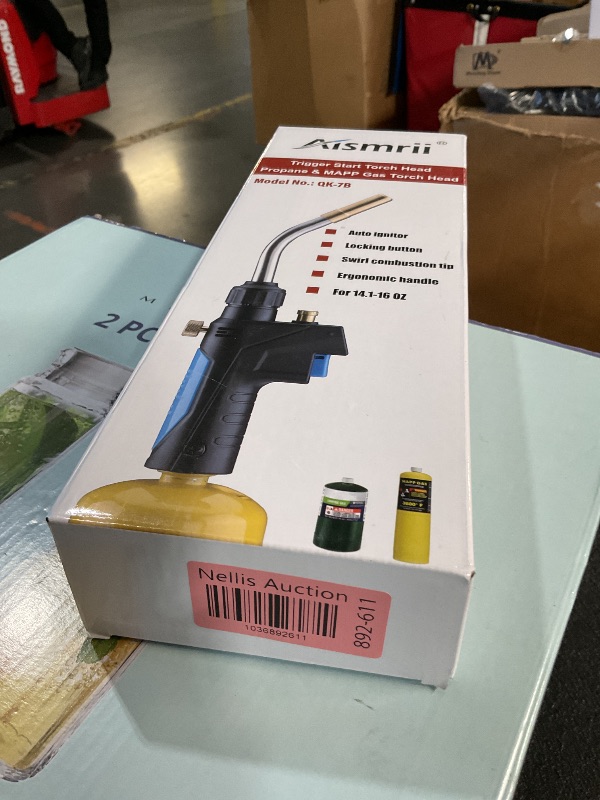 Photo 1 of MAPP/MAP/PROPANE Gas Torch,Torch Head,Use Brazing, Copper Pipe Connection, Maximum Flame Temperature 3600?(1300?)