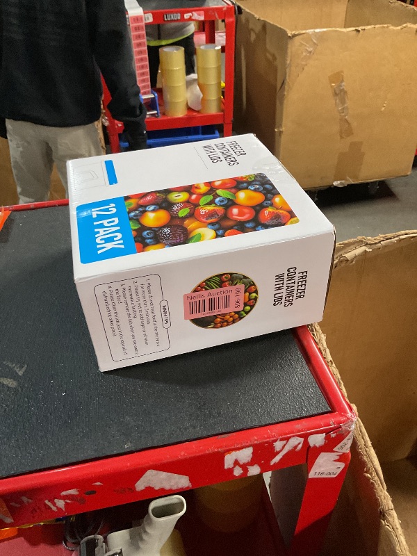 Photo 1 of HOMETALL Freezer Storage Containers, [12 Pack-16 Oz] Airtight Plastic Food Storage Containers with Twist Top Lids, Soup, Meal Prep Containers | BPA Free | Stackable | Leakproof