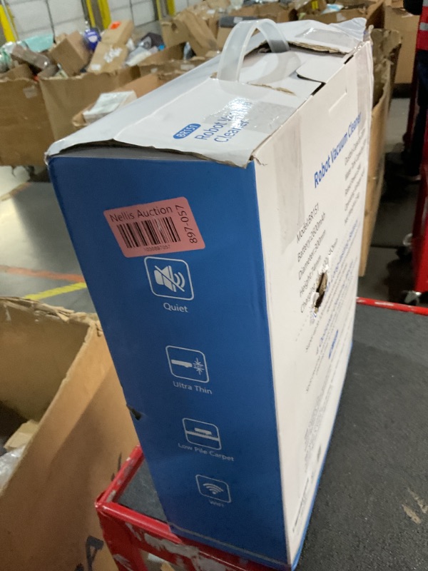 Photo 1 of Robot Vacuum and Mop Combo, 2 in 1 Mopping Robot Vacuum Cleaner Compatible with WiFi/App, Robotic Vacuum Up to 2300Pa Suction, Self-Charging, Slim, Ideal for Hard Floor, Pet Hair, Low Pile Carpet