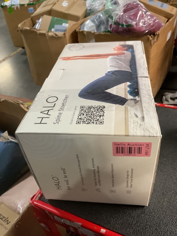Photo 1 of Halo Spine Stretcher for Back Pain Relief, Full Back Decompression, Upper and Lower Back Stretcher, Spine Alignment, and Deep Tissue Acupressure Therapy with 24 Massage Balls