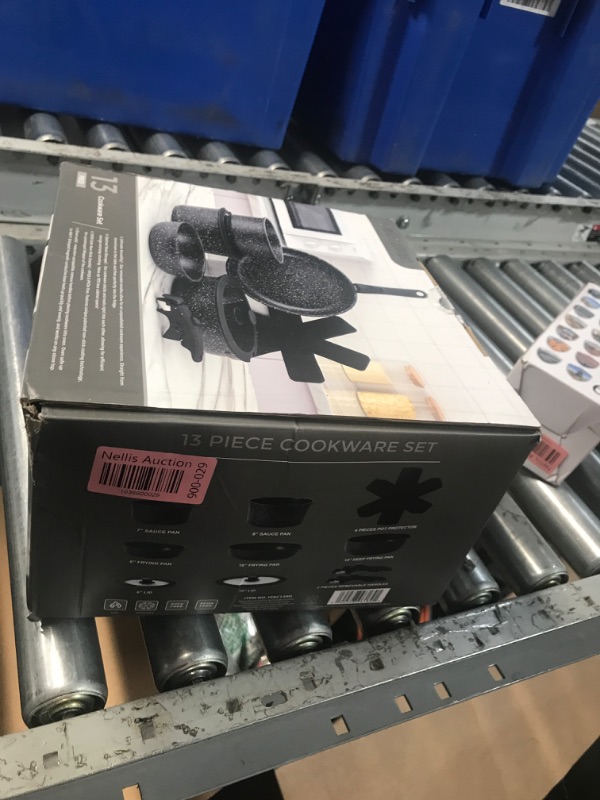 Photo 1 of Country Kitchen Cookware Set with Removable Handle, Oven & RV Safe Pots and Pans Set, Black, Original