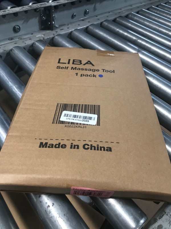 View 2 of LiBa Back and Neck Massager - Trigger Point Massage Tools for Pain Relief and Manual Massage Hook Therapy Handheld Back Neck Shoulder Massager Blue - Gift for Women & Men