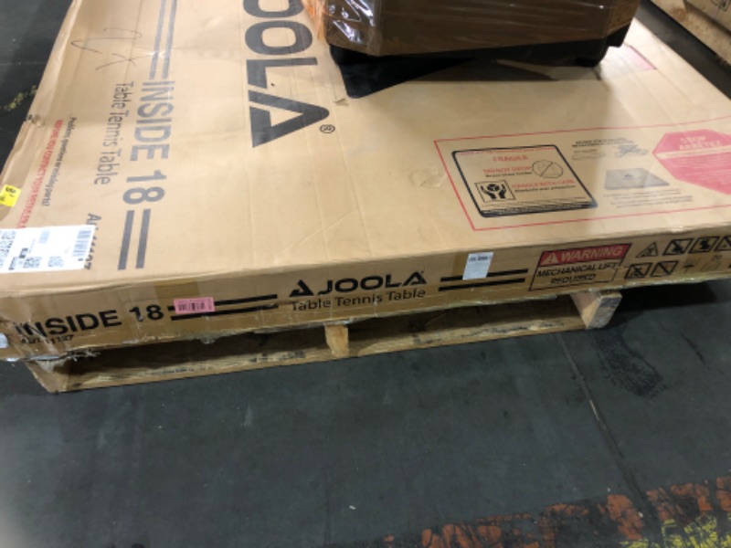 Photo 1 of JOOLA Inside - Professional MDF Indoor Table Tennis Table with Quick Clamp Ping Pong Net and Post Set - 10 Minute Easy Assembly - Ping Pong Table with Single Player Playback Mode