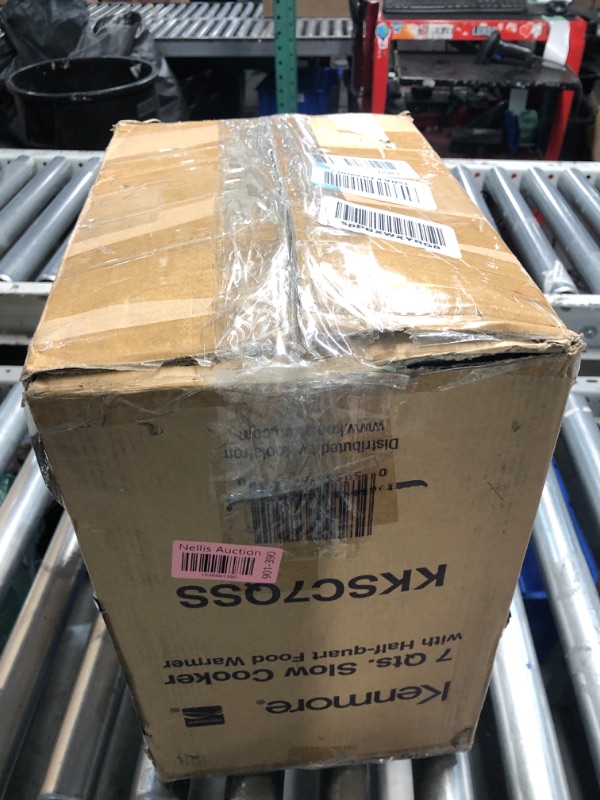 Photo 1 of Kenmore 7 Quart Slow Cooker Programmable Kitchen Appliance Dipper Sauce-Warmer Stainless Steel Digital Display One-Touch Controls Braise Simmer Sous Vide Stew Soup Chili Curry Black and Silver