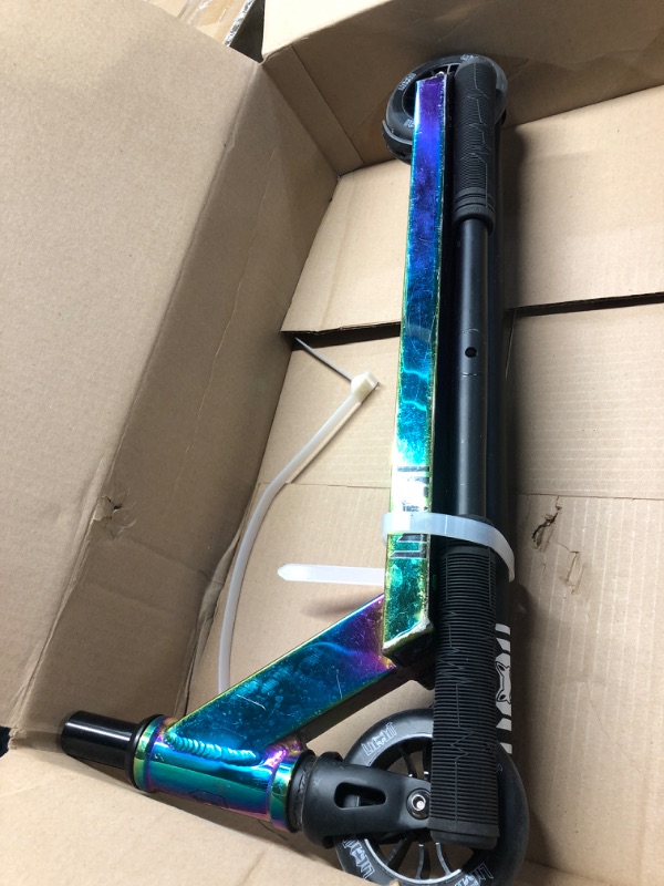 Photo 1 of ***NON REFUNDABLE, BRAKE IS BROKEN*** LMT69 Professional Scooter-Trick Scooter-Intermediate Beginner Stunt Scooter Suitable - Children, Teenagers Adults 8 Years Old Above(Black Color)