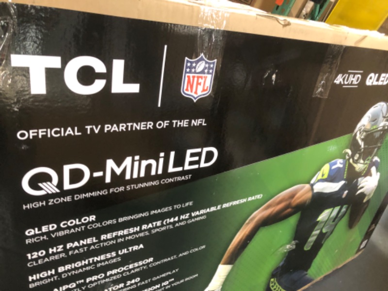 Photo 1 of TCL 75-Inch QM7 QLED 4K Smart QD-Mini LED TV with Google TV (75QM751G, 2024 Model) Dolby Vision IQ, Dolby Atmos, HDR, Game Accelerator up to 240Hz, Voice Remote, Works with Alexa, Streaming Television